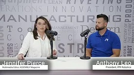 Jennifer Pierce interviewing Anthony Leo at The Assembly Show