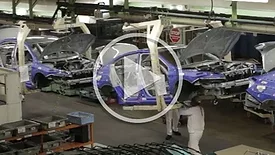 assembly line at Honda automotive plant