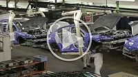 assembly line at Honda automotive plant assembly line at Honda automotive plant