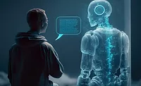 person talking to AI person talking to AI