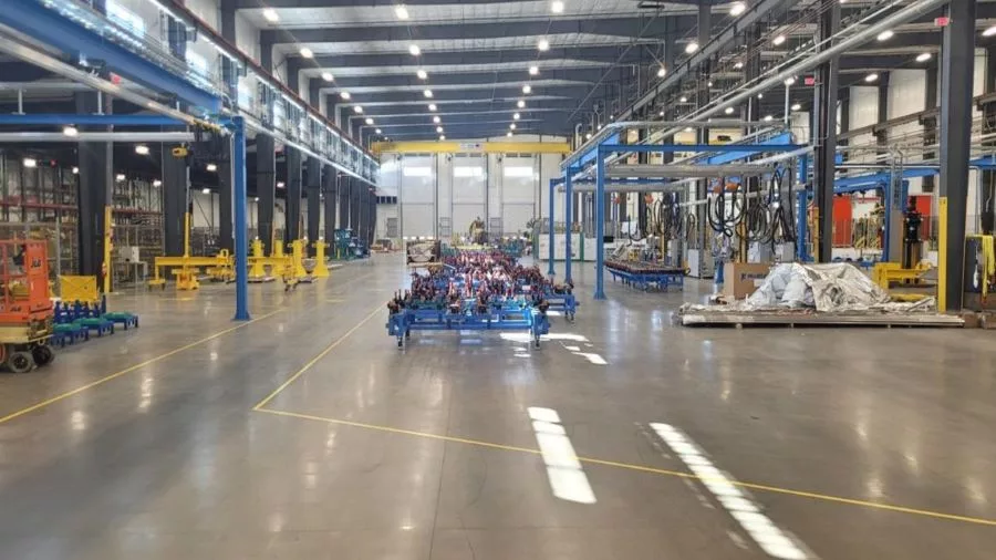 Alstom opened a state-of-the art railcar assembly plant in Hornell, NY.