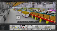 BMW Group Virtual Factory. User Interface of NVIDIA Omniverse.