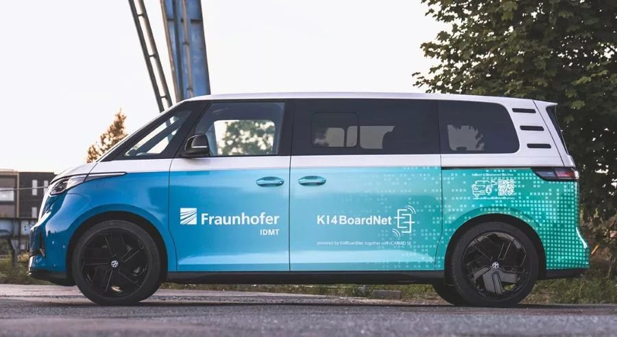 Acoustic sensors enable this prototype vehicle to "hear." 