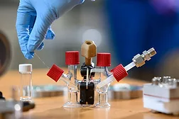 MIT engineers have developed a fuel cell that uses liquid sodium. Photo courtesy Massachusetts Institute of Technology