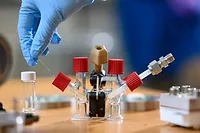 MIT engineers have developed a fuel cell that uses liquid sodium. Photo courtesy Massachusetts Institute of Technology