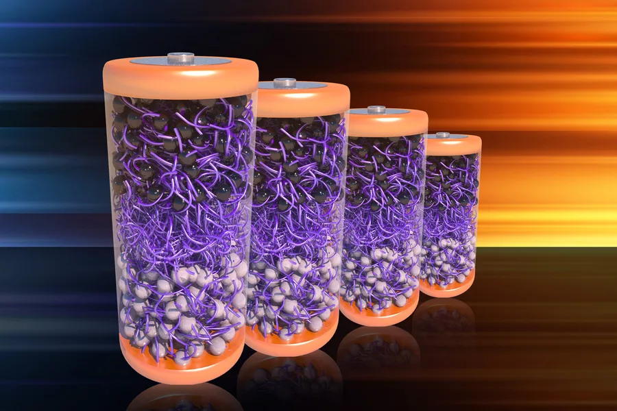 A new electrolyte can break apart at the end of a battery’s life.