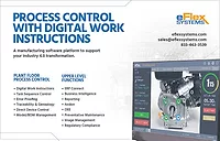 Process Control with Digital Work Instructions Software Platform from eFlex Systems Process Control with Digital Work Instructions Software Platform from eFlex Systems