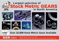 Stock Metric Gears from KHK USA