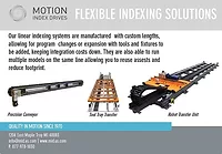 Flexible Indexing Solutions from Motion Index Drives