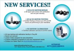 New Services - Motor Repair, Testing & Calibration from Nitto Seiko