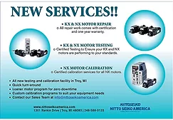 New Services - Motor Repair, Testing & Calibration from Nitto Seiko