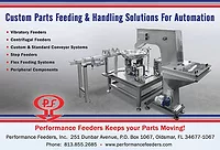 Custom Parts Feeding & Handling Solutions from Performance Feeders Inc.