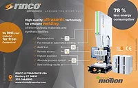 Ultrasonic Technology for Efficient Welding from Rinco Ultrasonic Technology for Efficient Welding from Rinco
