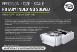 Rotary Indexing Solutions from WEISS