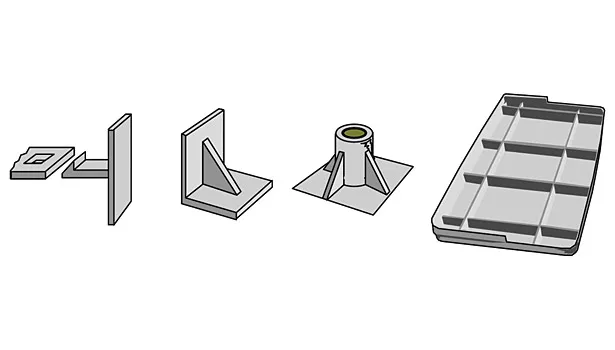 snapfit joints plastic computer renderings