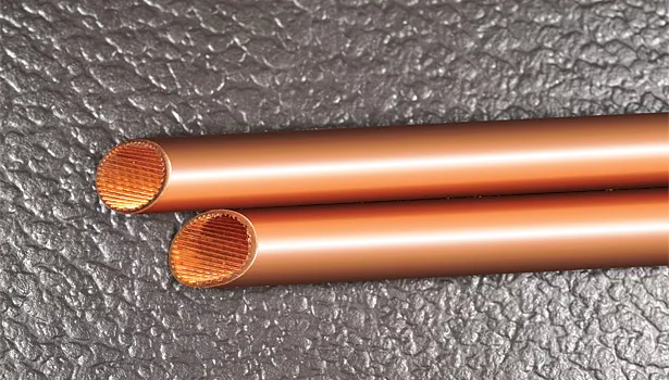 heat transfer copper tubes grooves