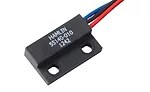 This Hall effect sensor’s rectangular package