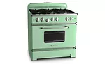 One of Big Chill’s 1950s-style ovens, in jade green. Source: Big Chill