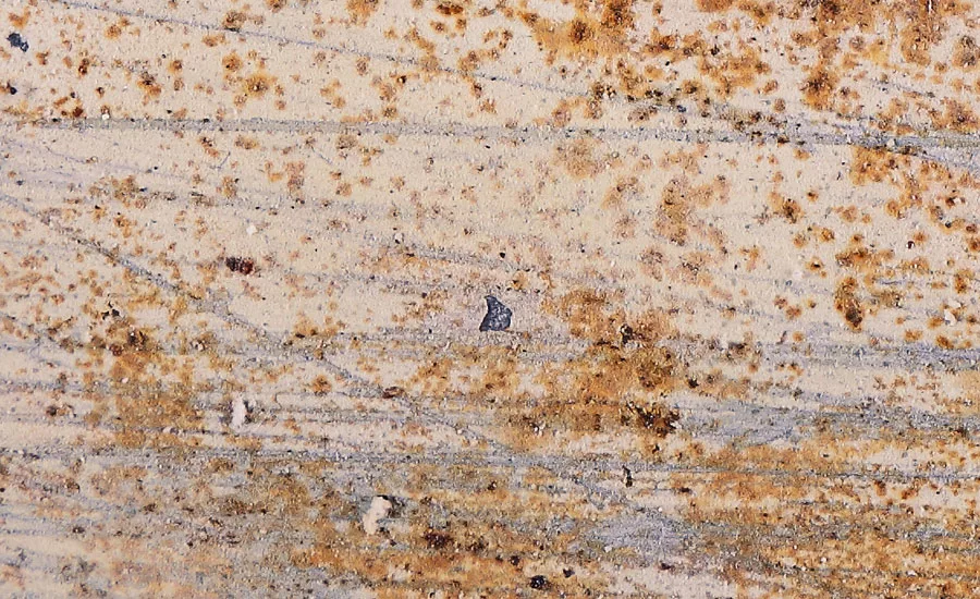 Figure 3 Stainless steel with signs of pitting corrosion