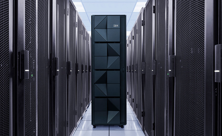 mainframe computers in a data center
