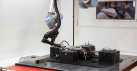 collaborative robot performing welding operations
