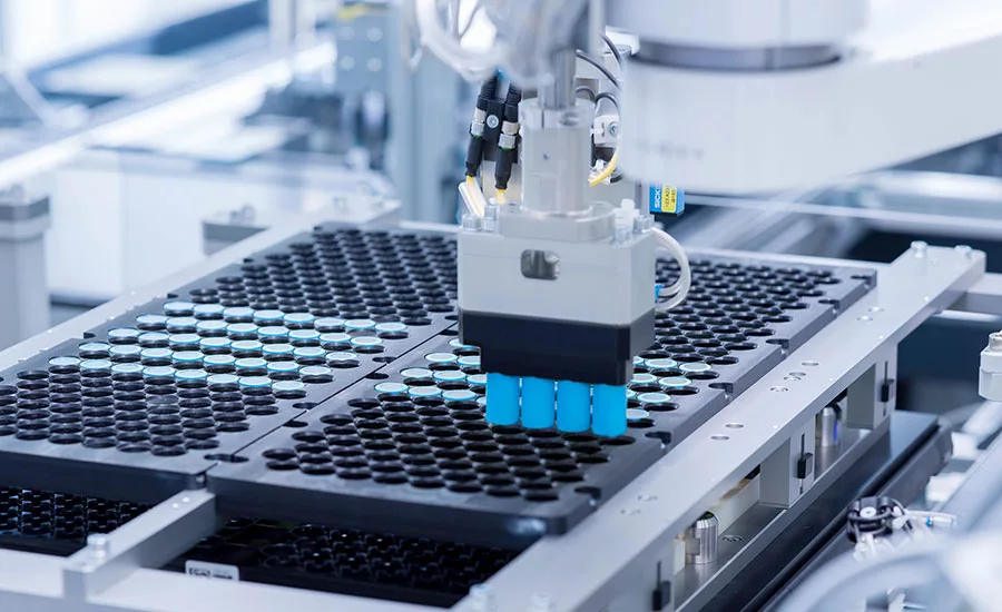 assembling EV battery modules