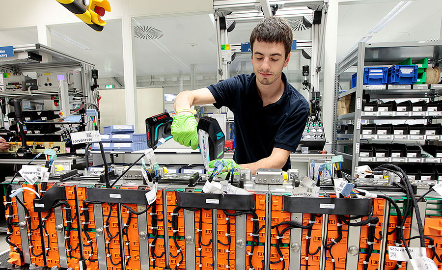 assembling EV battery packs