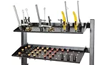 six-shelf mobile tool cart