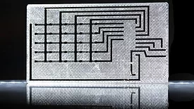 electrodes printed inside of a plastic material