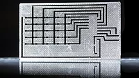 electrodes printed inside of a plastic material