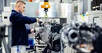 employee working on an assembly line