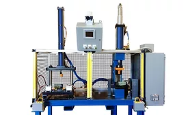 hydropneumatic presses insert bearings and studs into an automotive component