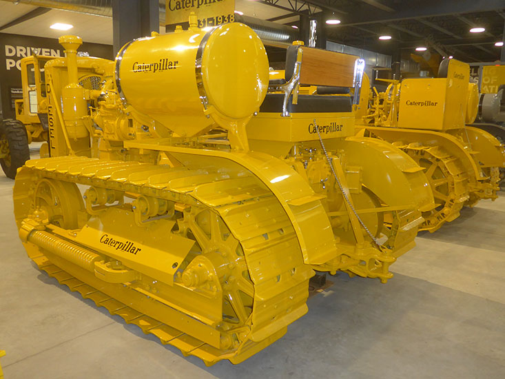 Caterpillar’s first tractor equipped with a diesel engine and a yellow paint scheme