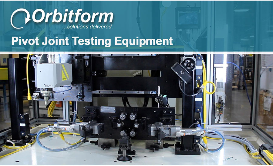 Orbitform's Pivot Joint Testing Machine