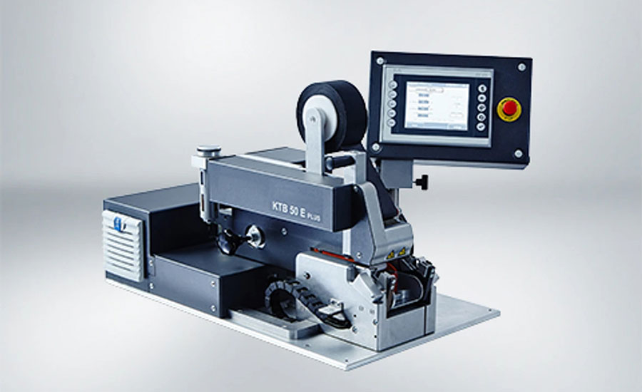 KTB 50 E-Plus semiautomatic spot-taping system from Komax