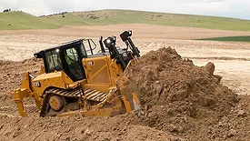 Caterpillar tractor from the 1970s