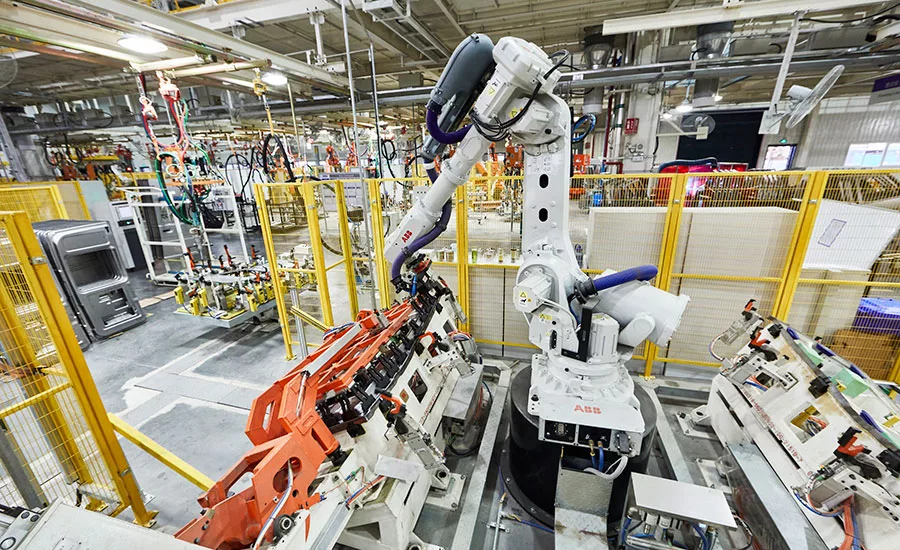 robot in assembly plant