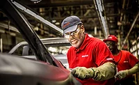 workers on the assembly line at Nissan's Smyrna plant
