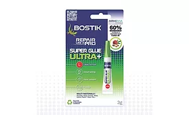 Bostik's Super Glue Ultra+ cyanoacrylate adhesive