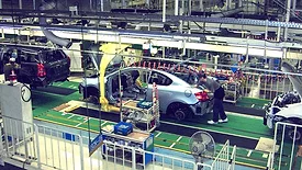 bumper-to-bumper on linear assembly line