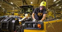 worker on a Deere assembly line worker on a Deere assembly line