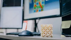 3D-printed object with a gyroid infill