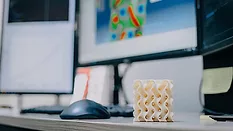 3D-printed object with a gyroid infill