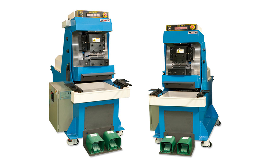 cold welding with a press