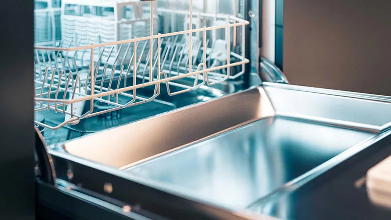 assembling the stainless-steel walls of a dishwasher