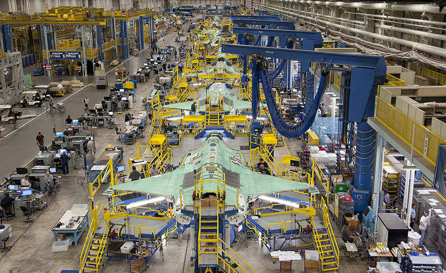Lockheed assembly plant in Fort Worth, TX