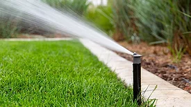 outdoor sprinkler system