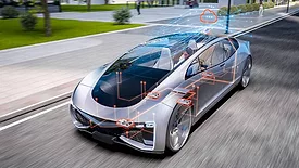 electrical components in an EV