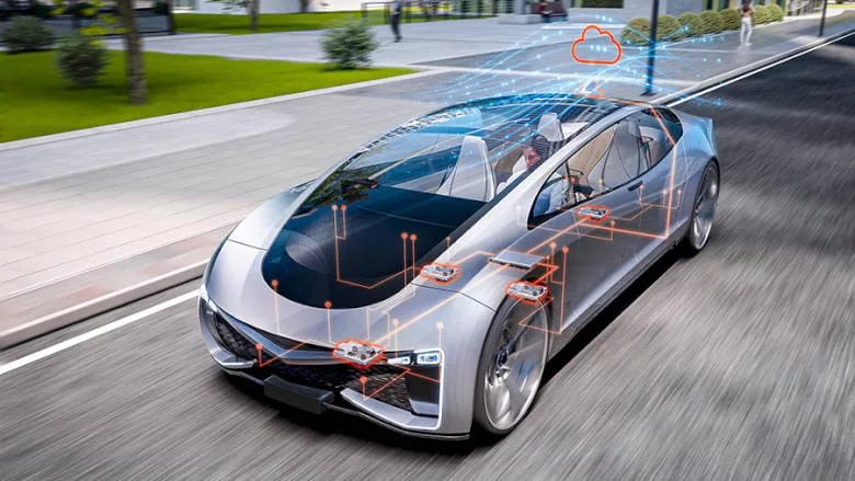 electrical components in an EV